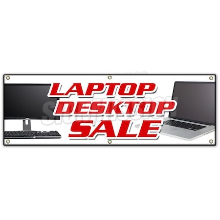 Signmission LAPTOP DESKTOP SALE BANNER SIGN computers netbooks notebook windows B-72 Laptop Desktop Sale